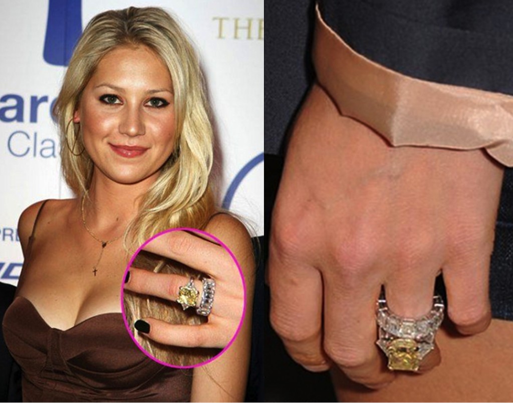 Anna Kournikova engagement ring Arena Pile Top 10 Most Expensive Engagement Rings