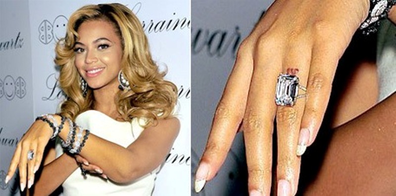 Beyonce’s engagement ring Arena Pile Top 10 Most Expensive Engagement Rings