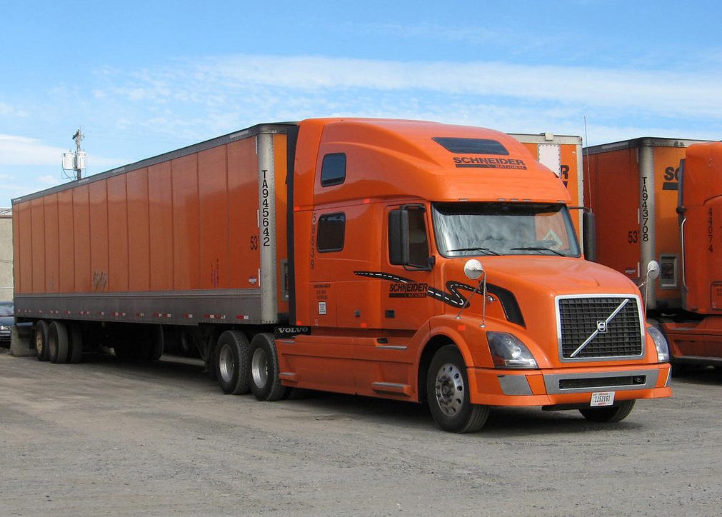 schneider Company e1507307506395 Arena Pile Top 10 Biggest Trucking Companies in USA
