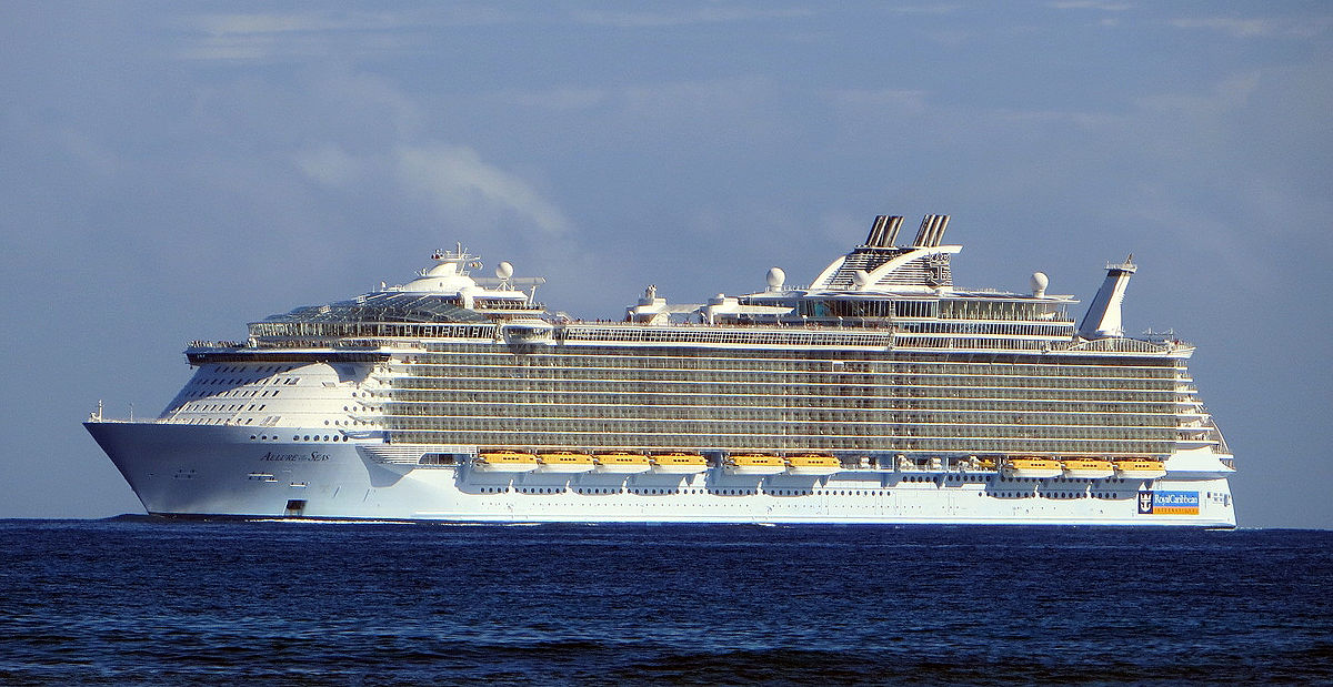Allure of the Seas Arena Pile Top 10 Largest Cruise Ships In The World