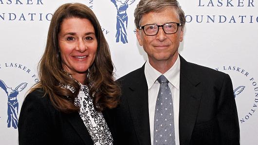 Melinda Gates and Bill Gates Arena Pile Top 9 Most Powerful Couples in The World