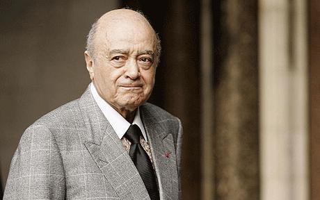 Mohamed al Fayed Arena Pile Top 10 Richest People In Scotland