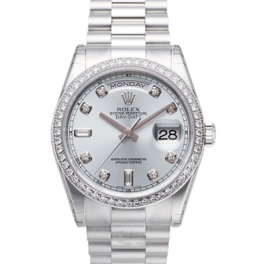 Watches Day Date President Platinum DIA Bezel Arena Pile Top 10 Most Expensive Rolex Diamond Watches For Men And Women